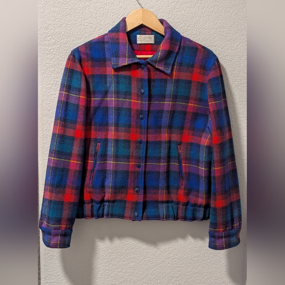 Pendleton Women’s Plaid Lined Jacket Large - image 1